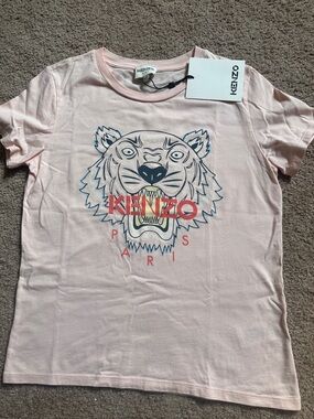 Kenzo  Light Pink Tiger Graphic Tee